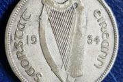 Ireland 1934 Florin Silver Coin Low Mintage