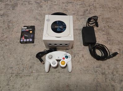 Nintendo GameCube Console White Controller | HDMI Adapter | Power Supply