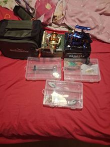 2xspinning reels 5000ab and 6000ab comes with lure carrybag