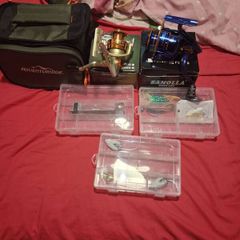 2xspinning reels 5000ab and 6000ab comes with lure carrybag
