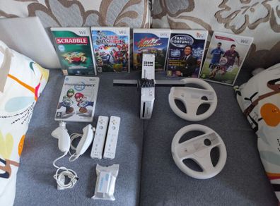 Wii + Mario Kart + Steering wheels + Smash Brawls