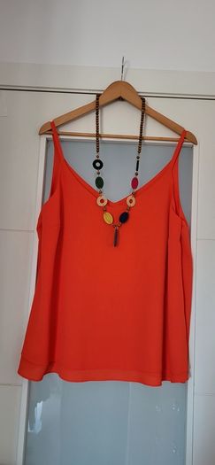 GEORGE burnt orange cami Sz 18 UK