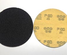 100PC 115mm Velcro Silicone Carbide Disc Pads 80 GRIT FREE BACKER
