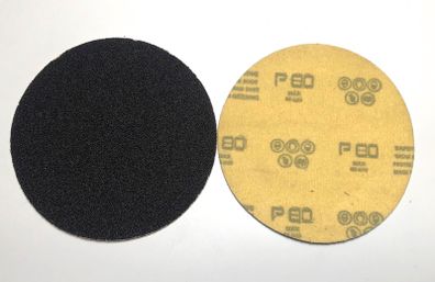 100PC 115mm Velcro Silicone Carbide Disc Pads 80 GRIT FREE BACKER