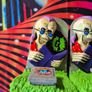 Rare! Vintage 1996 Goosebumps Curly The Skeleton Reading Is A Scream Bookends Image 2
