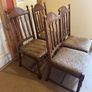 4 wooden dining chairs Image 2