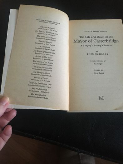 The Mayor of Casterbridge by Thomas Hardy