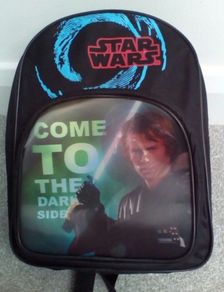 BNWT Authentic Starwars Rucksack With Hologram / Collectable