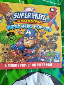 superheroes pop up book