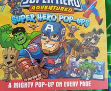 superheroes pop up book