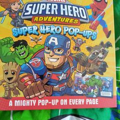 superheroes pop up book
