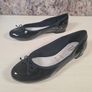 womens CLARKS Somerset Black leather ballerina flats shoes pumps Size UK 4.5 wide fit EU 37.5 Image 8