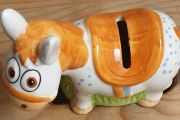 vintage collectable money box, nestle milky bar