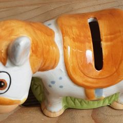 vintage collectable money box, nestle milky bar