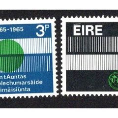 1965 Ireland Centenary International Telecommunications Union Commemorative Stamp Mint Never Hinged (MNH)