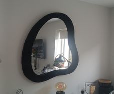 Black irregular mirror