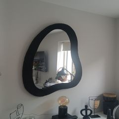 Black irregular mirror