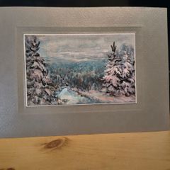 Oil  and aquarelle