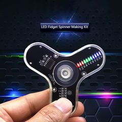 DIY Electronic Top Kit LED Fingertip Gyro Manufacture DIY Kit Fun Top Welding Electronic Components Fidget spinner Circuit Board Kit