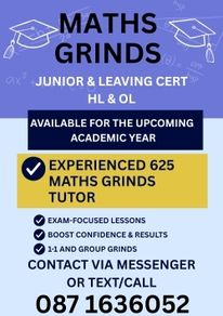 Maths Grinds - Leaving cert/Junior Cert Maths
