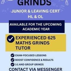 Maths Grinds - Leaving cert/Junior Cert Maths