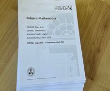 Leaving Cert Maths Institute Notes