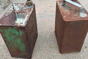 Antique ESSO petrol cans