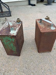 Antique ESSO petrol cans