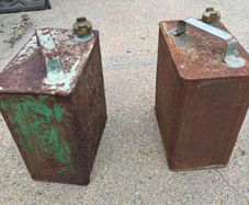 Antique ESSO petrol cans