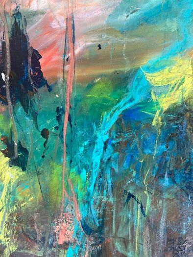 Large Original Abstract Painting Irish abstract art Warm Aesthetic