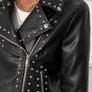 Zara limited collection Trafaluc authentic leather jacket M size Image 2