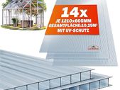 14 x Polycarbonate Twin-Wall Sheets, FREE DELIVERY