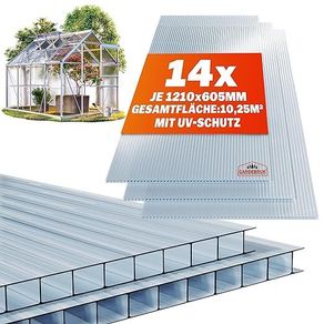14 x Polycarbonate Twin-Wall Sheets