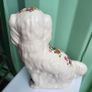 Pair of Staffordshire Style Dogs - Rose/Floral/Gold Image 10