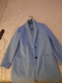 Light blue coat women