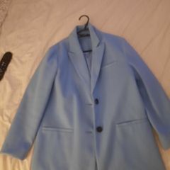 Light blue coat women