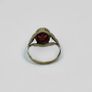 Vintage 9ct Gold Red Garnet Ring Image 2