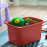 IKEA Trofast storage unit - white with red and green bins Image 6