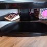 Beautiful Black Glass TV Unit Image 6