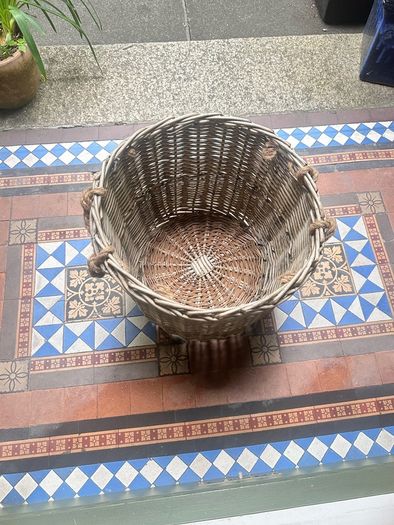 wicker storage basket
