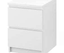 IKEA MALM Chest of 2 drawers, white, 40x55 cm