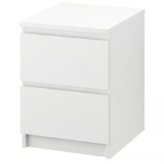 IKEA MALM Chest of 2 drawers, white, 40x55 cm