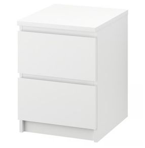 IKEA MALM Chest of 2 drawers, white, 40x55 cm