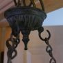 Vintage Chandelier 9 Bulbs Arms  Brass/Bronze  (green patina) H-26" x 23" Image 6