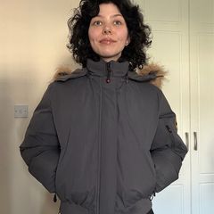 Zavetti Canada gray cropped jacket