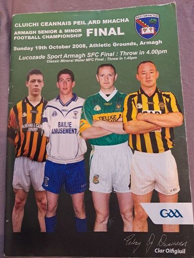 9 x Armagh GAA Club Final Programmes