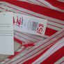Wedding/Red/White Stripe Designer Evening Dress BNWT. Image 5