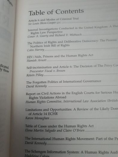 Box of European Human Rights Law Journals