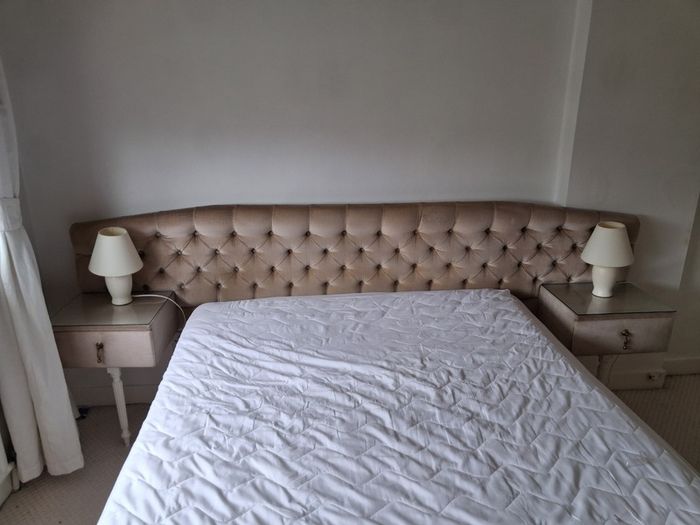 Velour Head board & matching dressing table stool