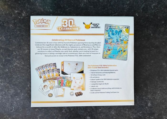 Free Tracked Shipping, Pokemon 30th Celebration Etb